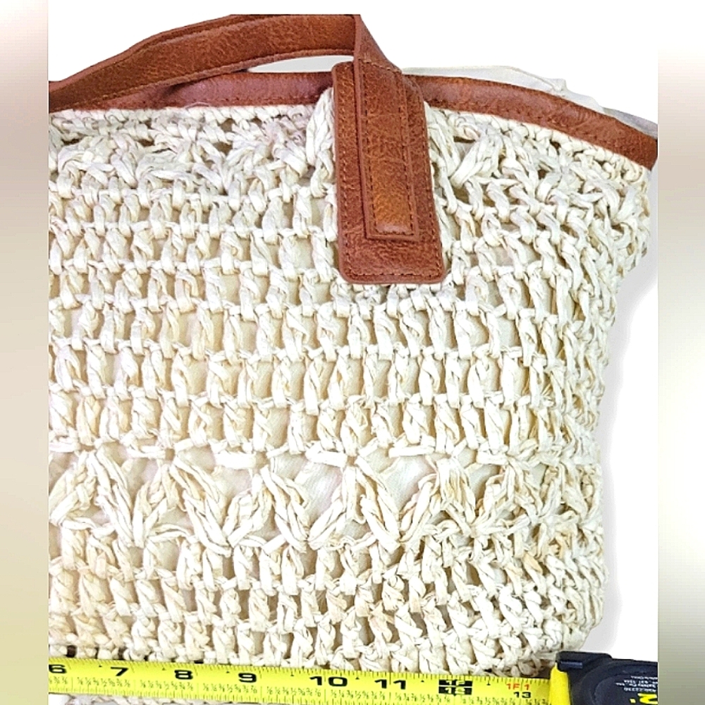 ANNA & ELLE Grass Woven SHOULDER Bag BOHO Beach TOTE - Picture 15 of 16